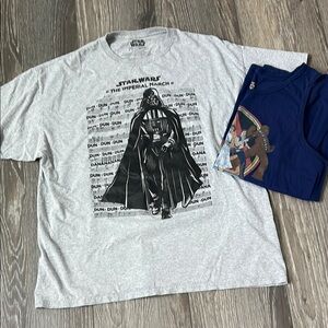 Star Wars Gray and Black Darth Vader T-Shirt